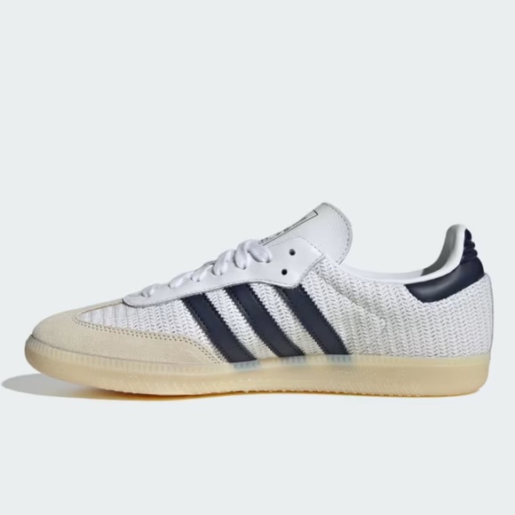 adidas Samba OG Cloud White / Night Indigo / Cream White - Picture 4 of 10